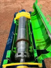 Close-up of a solids control centrifuge